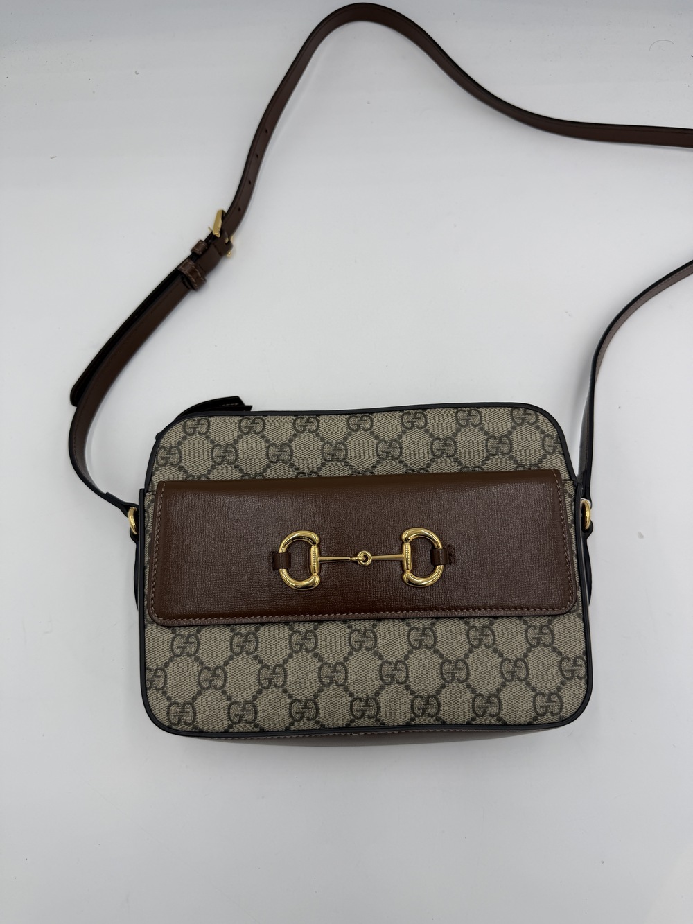 Gucci GG Supreme Horsebit Shoulder